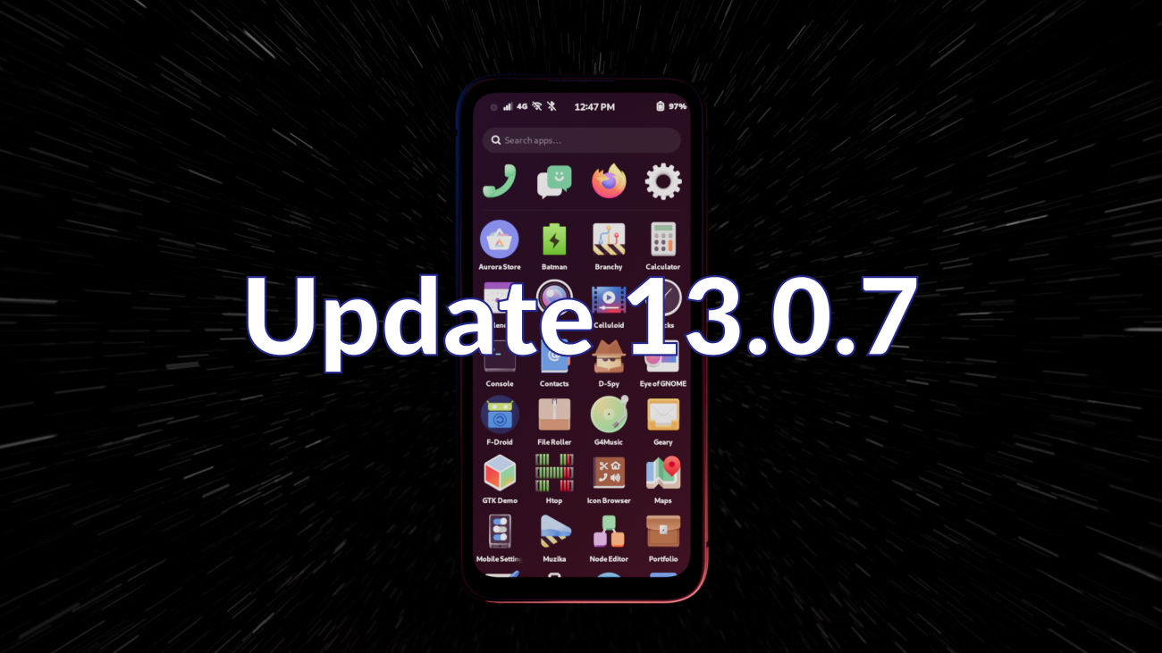 アップデート 13.0.7