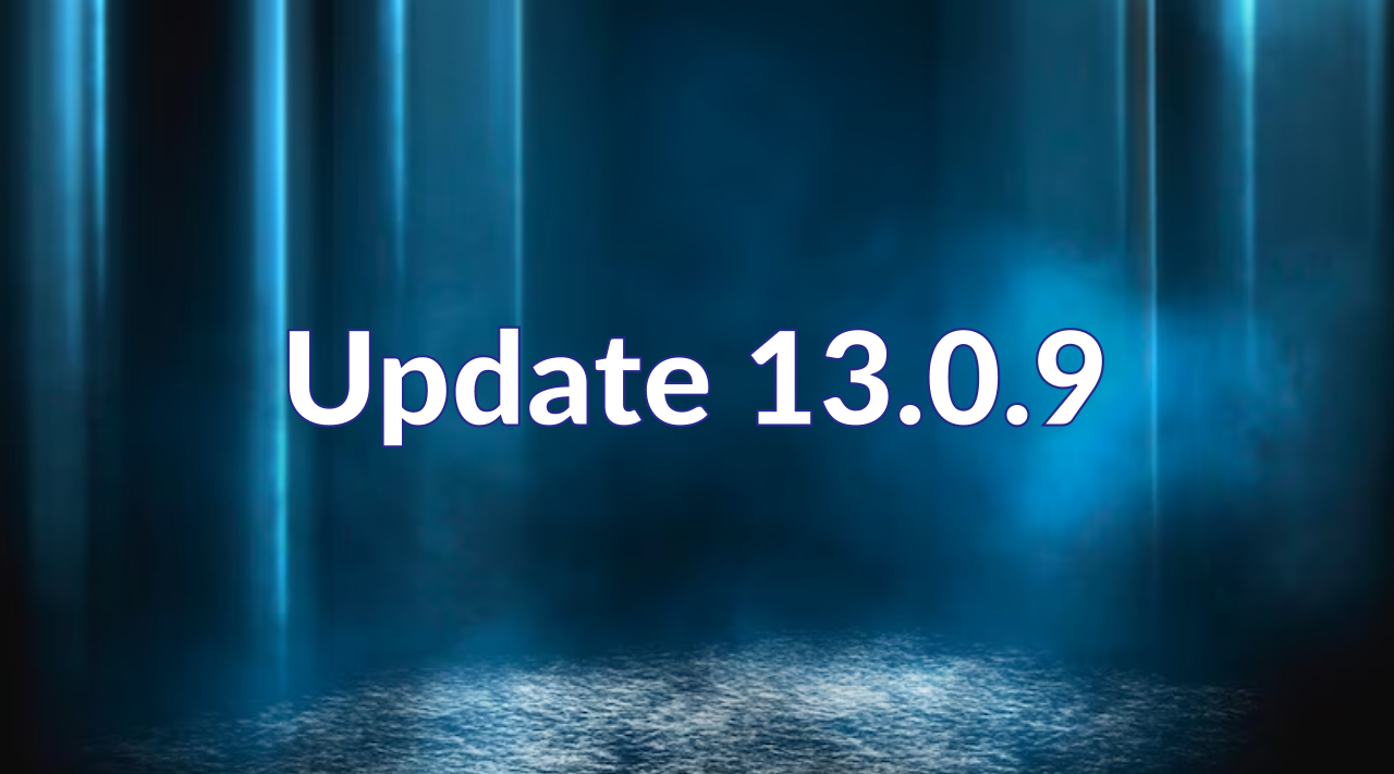 アップデート 13.0.9